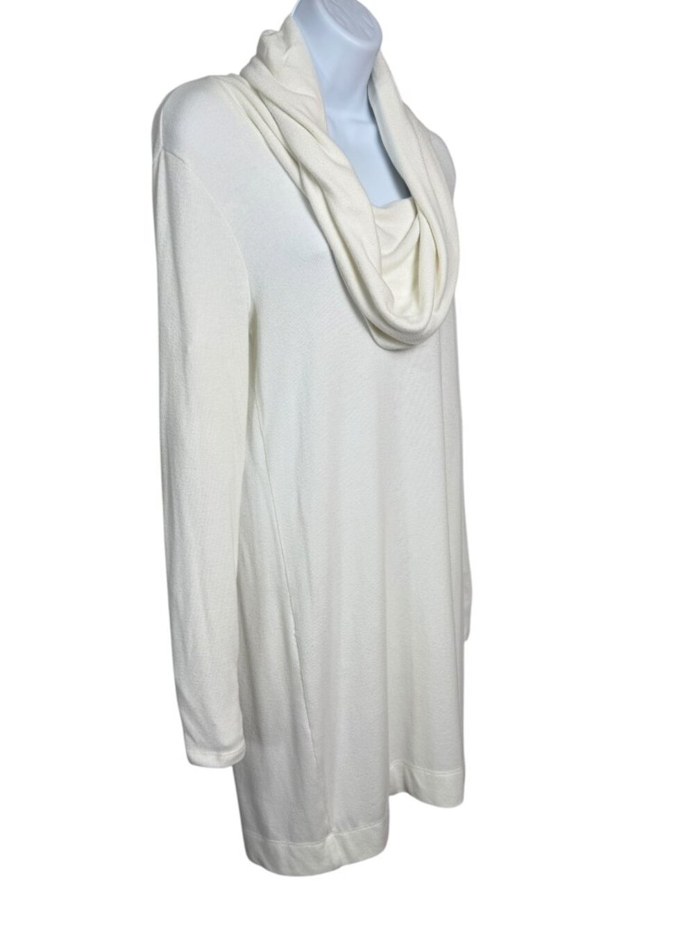 Michael Stars Women’s M Ivory Cowl Neck Tunic Sweater Dress USA